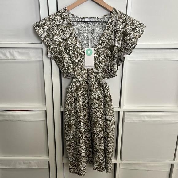 Rails Nyla Vine Mini Dress in Olive - Picture 8 of 10